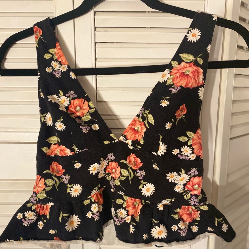 Floral crop top